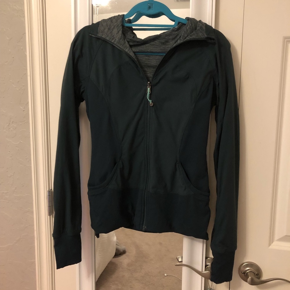 Lululemon Dark Teal Reversible Hooded Jacket